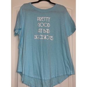 Lane Bryant hi/lo shirt.